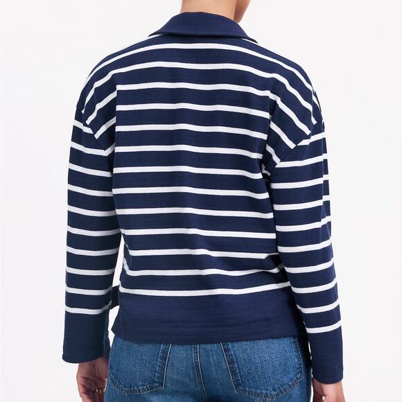 NWT Madewell Rugby Polo Tee, Size Large - Picture 6 of 10